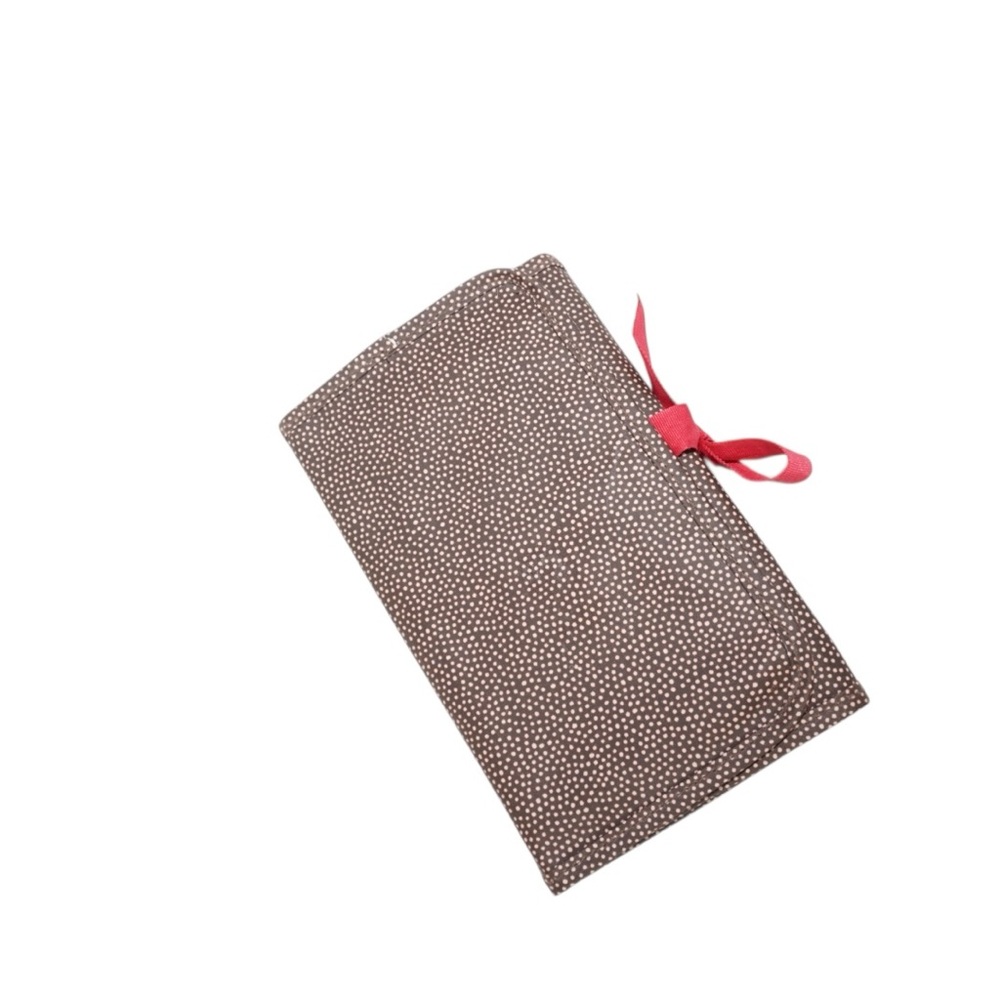 Thirty-one BOGO SALE Office Fold N Go Notepad Organizer in Brown Polka Dot - Picture 2 of 6